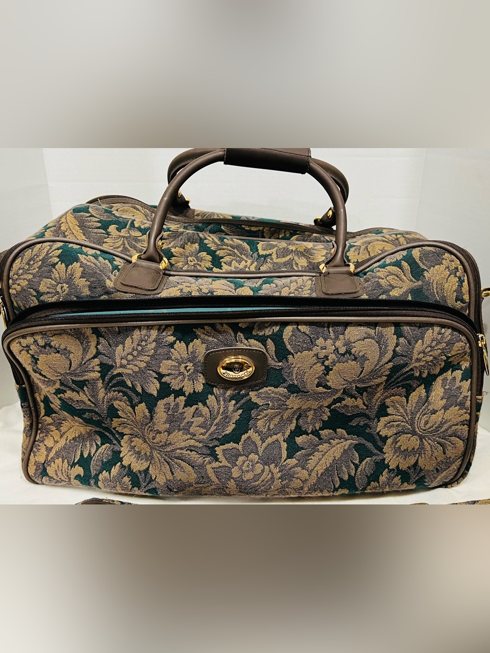 Vintage Protocol Floral Jacquard Travel Tote